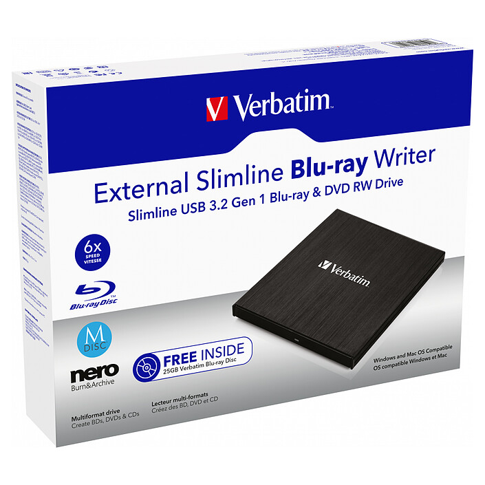 Avis Verbatim Graveur de Blu-ray externe USB-A