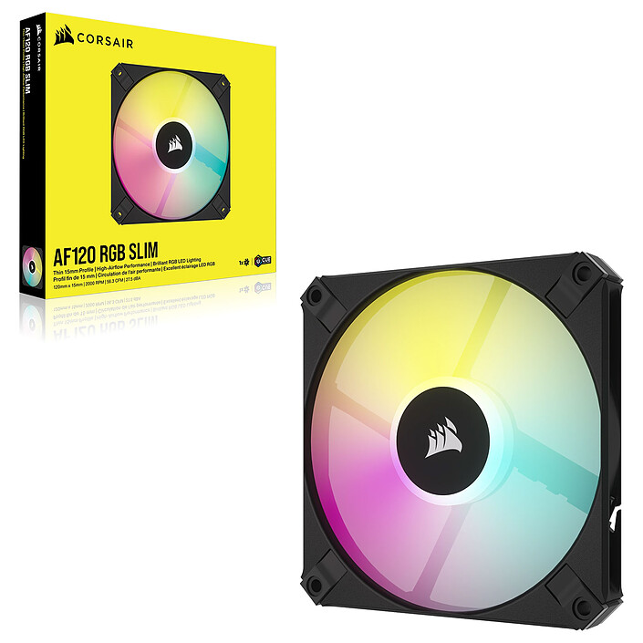 Corsair AF120 RGB SLIM Noir pas cher