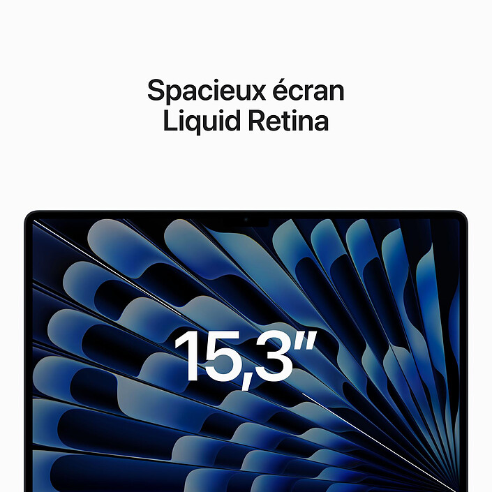 Avis Apple MacBook Air M2 15 pouces (2023) Minuit 8Go/256 Go (MQKW3FN/A) · Reconditionné