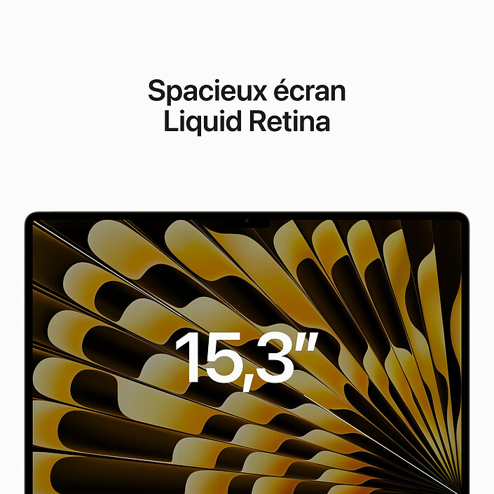 Avis Apple MacBook Air M2 15 pouces (2023) Lumière stellaire 16 Go/1 To (MQKV3FN/A-16GB-1TB)