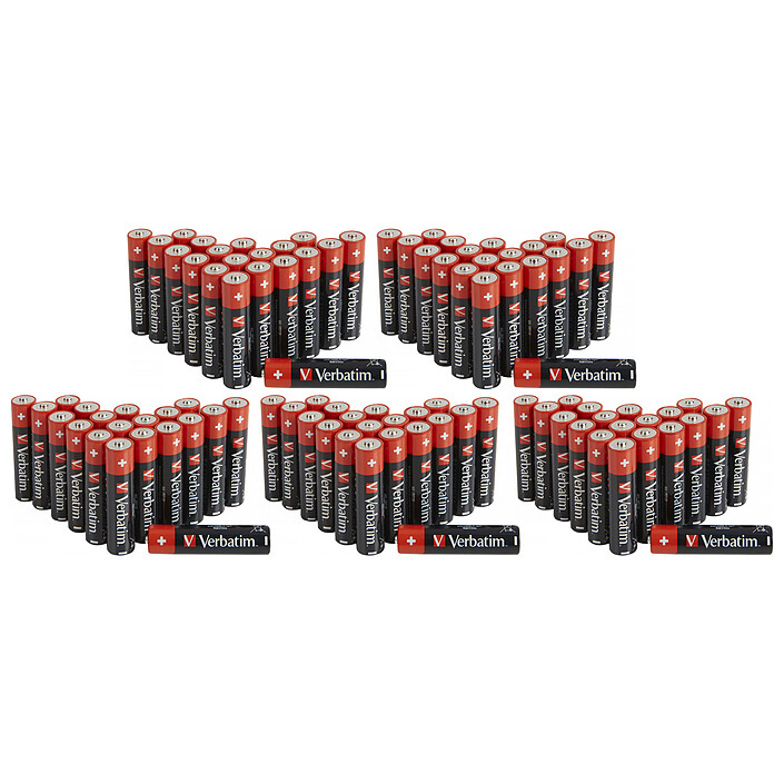 Verbatim Piles AAA (par 100)