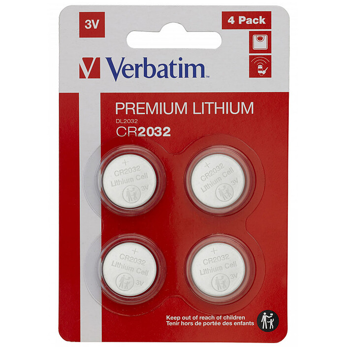 Verbatim Piles CR2032 (par 4)