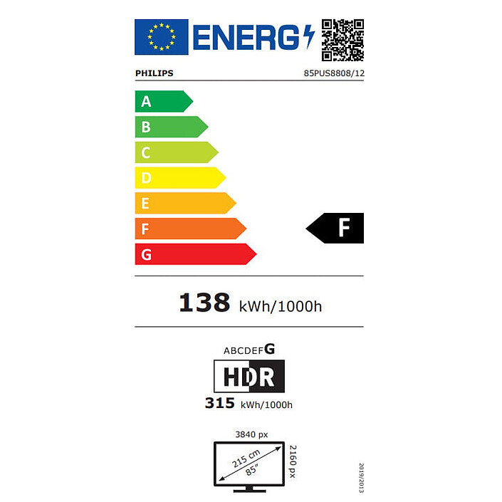 Philips The One 85PUS8808/12 pas cher