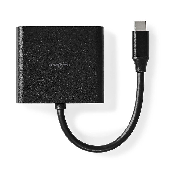 Avis Nedis Hub USB-C vers USB, USB-C et HDMI - 10 cm - Noir