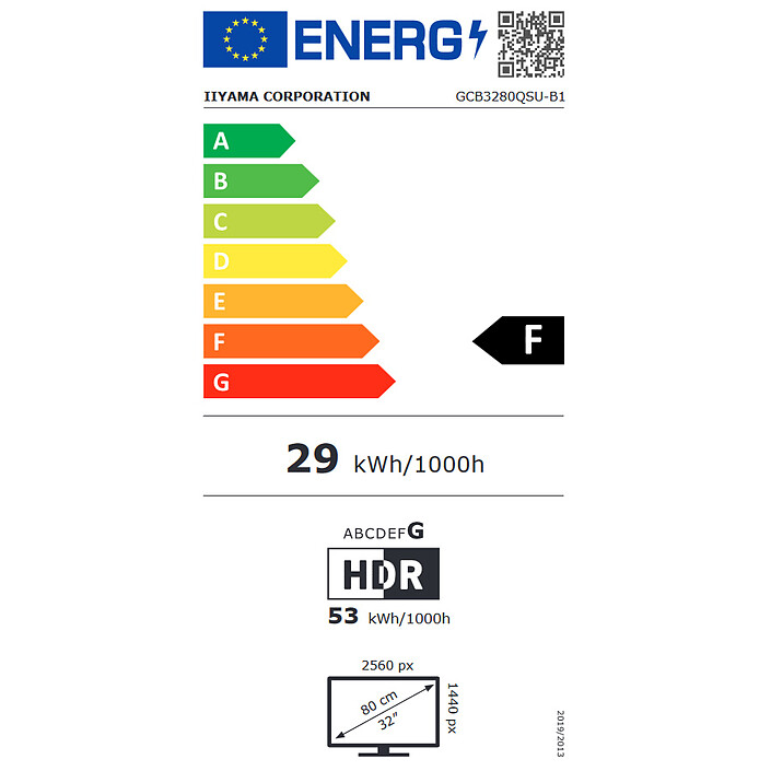 iiyama 32" LED - G-Master GCB3280QSU-B1 Red Eagle pas cher