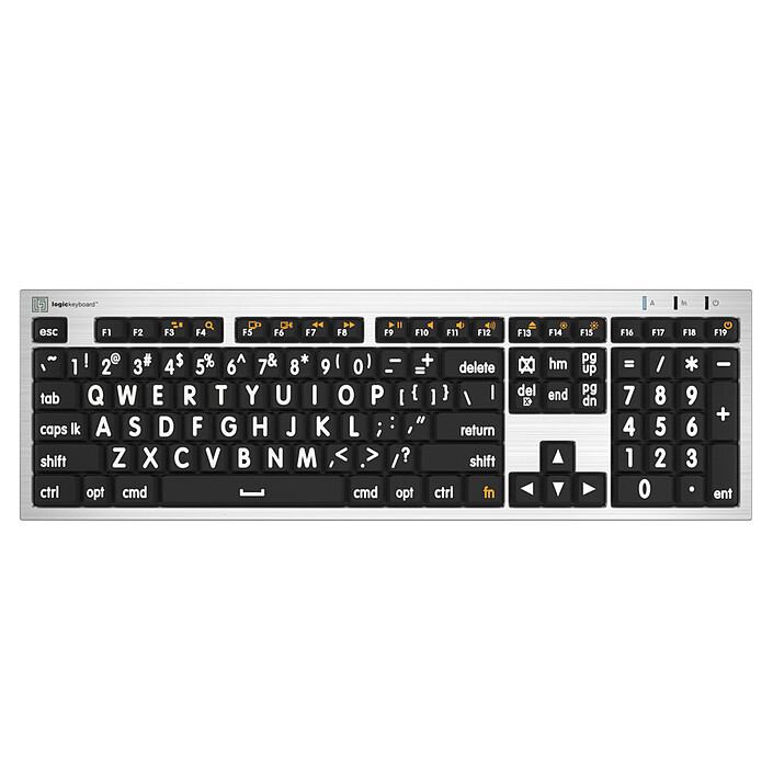 LogicKeyboard LargePrint Mac (Blanc/Noir)