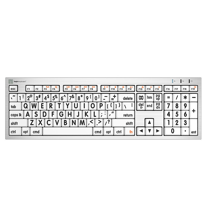 LogicKeyboard LargePrint Mac (Noir/Blanc)