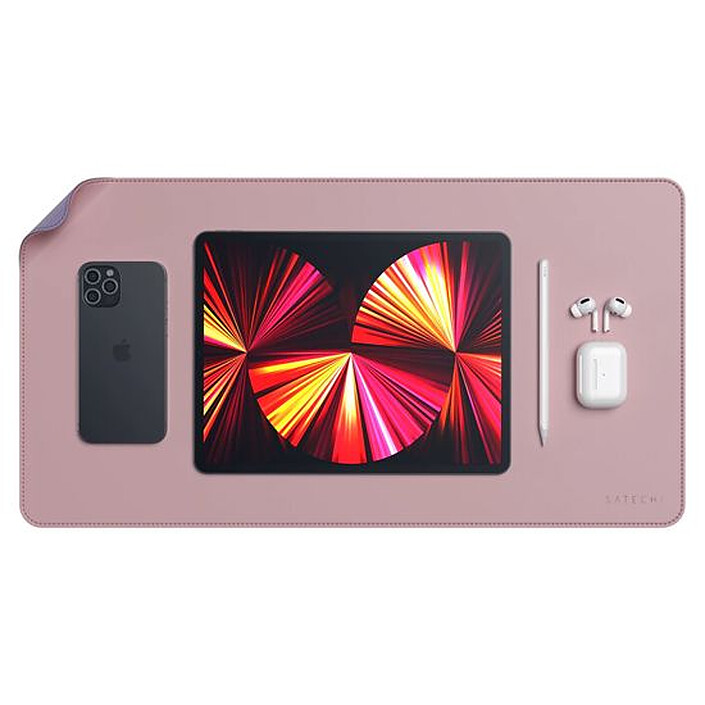 SATECHI Eco Leather Deskmate Dual Sided - Rose/Violet pas cher