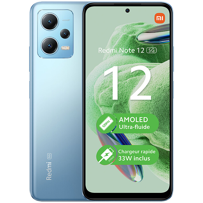 Xiaomi Redmi Note 12 5G Bleu (4 Go / 128 Go)
