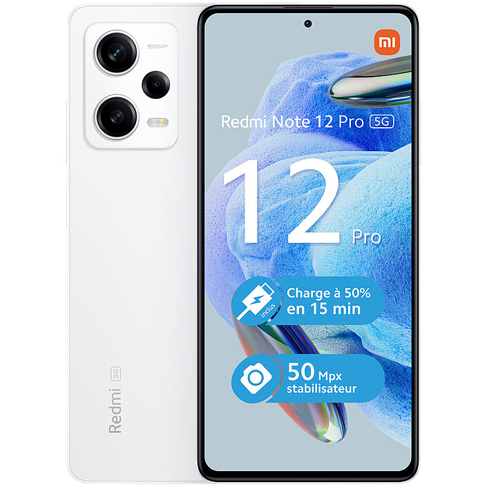 Xiaomi Redmi Note 12 Pro 5G Blanc (6 Go / 128 Go) · Reconditionné