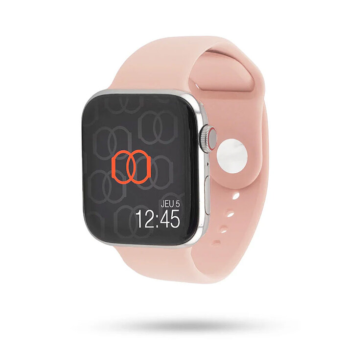 Banda Bracciale Sport fluoroelastomero sabbia rosa 49 mm