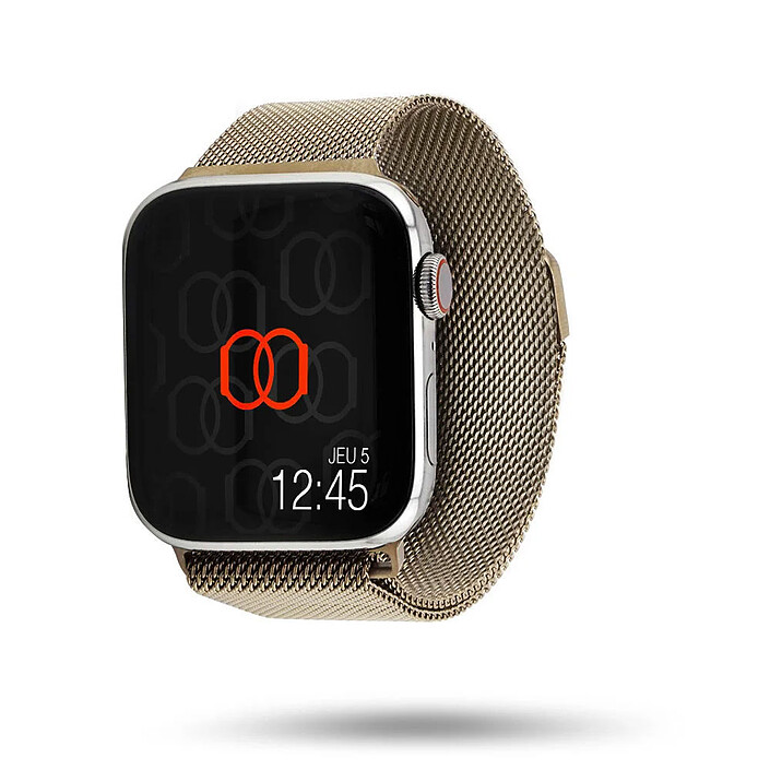 Band Band Bracelet milanais acier inoxydable or 49 mm