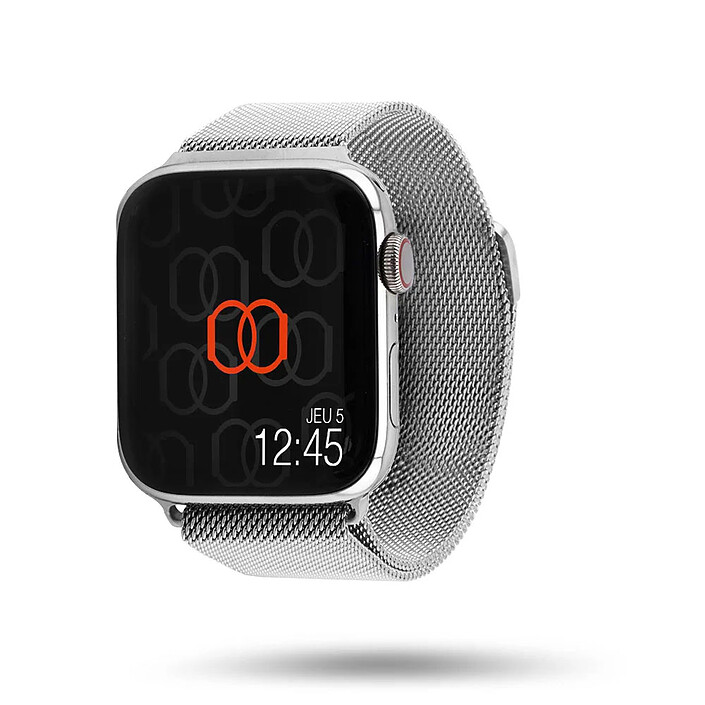 Band Band Bracelet milanais de acero inoxidable plateado 41 mm