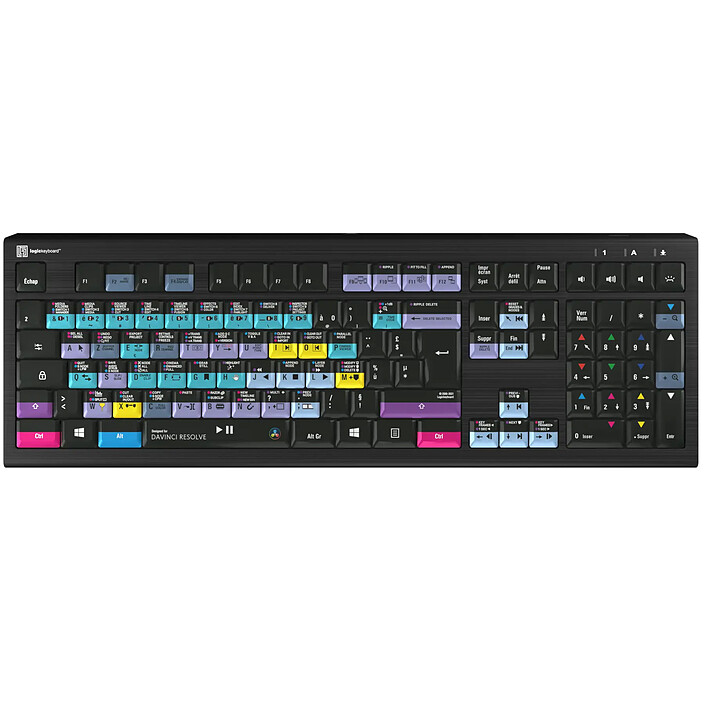 LogicKeyboard DaVinci Resolve Backlit PC