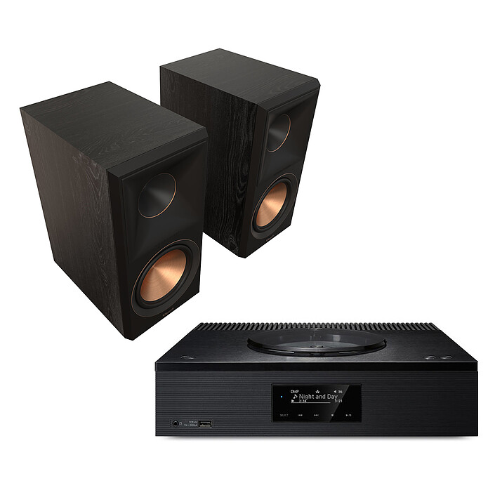 Technics SA-C600 Noir + Klipsch RP-600M II Ebène