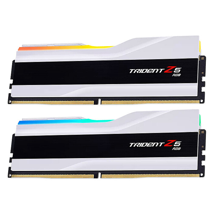 G.Skill Trident Z5 RGB 64 Go (2 x 32 Go) DDR5 6000 MHz CL30 - Blanc