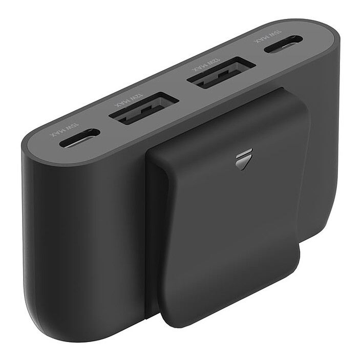 Avis Belkin Hub de charge avec 4 ports USB-C et USB-A pour voiture (Noir)