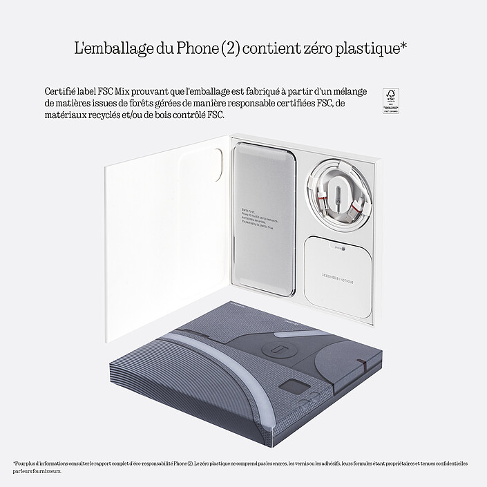 Avis Nothing Phone (2) (12 Go / 256 Go) Blanc