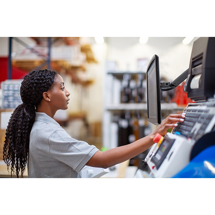 Ergotron Bras mural pour écran LX Aluminium pas cher