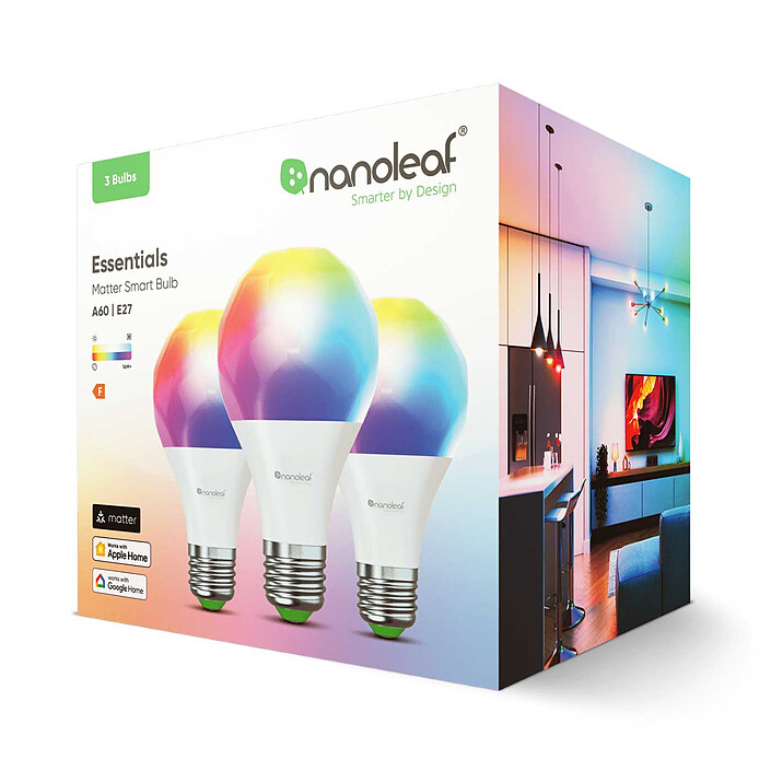 Acquista Nanoleaf Essentials Matter Lampadina intelligente A60 E27 x3