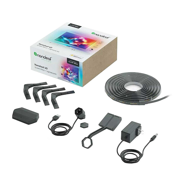 Nanoleaf 4D Screen Mirror + Lightstrip Starter Kit per TV da 85 pollici