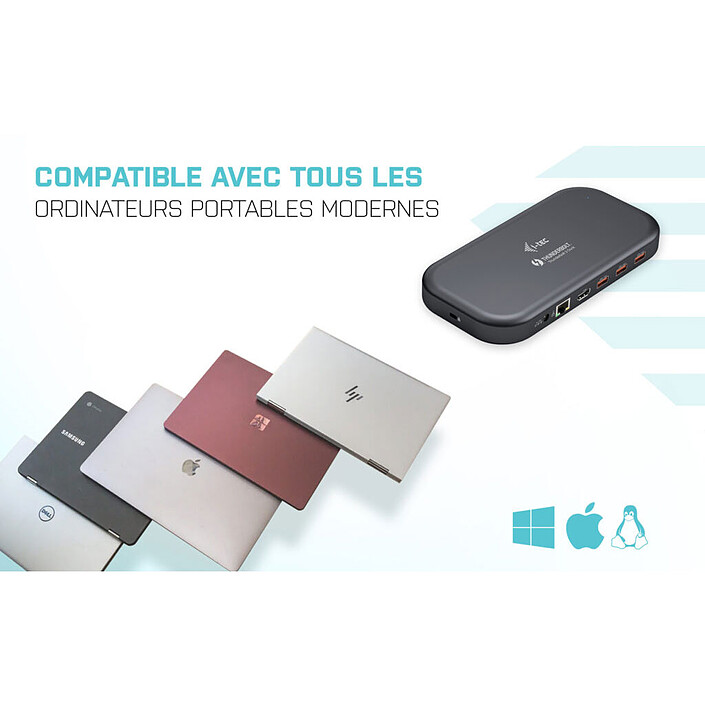 i-tec Thunderbolt 3/USB-C Dual 4K Docking Station + Power Delivery 60W pas cher