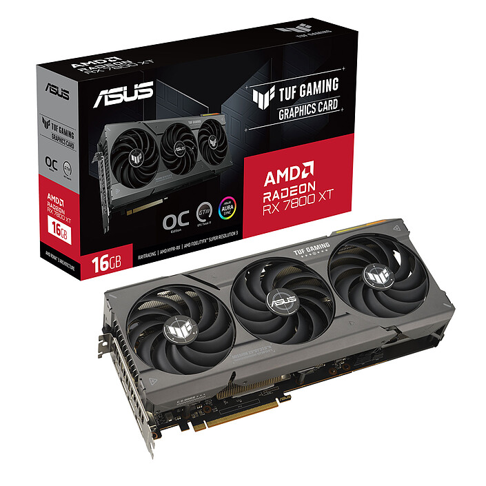 ASUS TUF Radeon RX 7800 XT O16G Gaming · Reconditionné