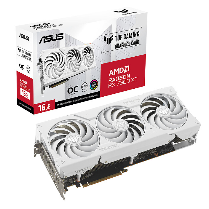 ASUS TUF Radeon RX 7800 XT O16G Blanco Gaming