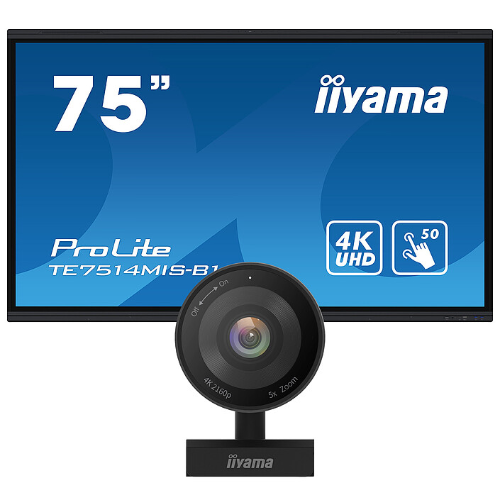 iiyama 75" LED - ProLite TE7514MIS-B1AG + UC CAM10PRO-1