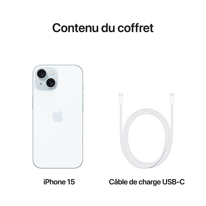 Apple iPhone 15 256 Go Bleu · Reconditionné pas cher