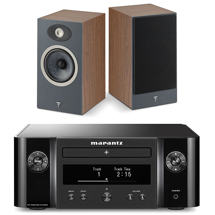 Marantz Melody X M-CR612 Black + Focal Theva N°1 Dark Wood