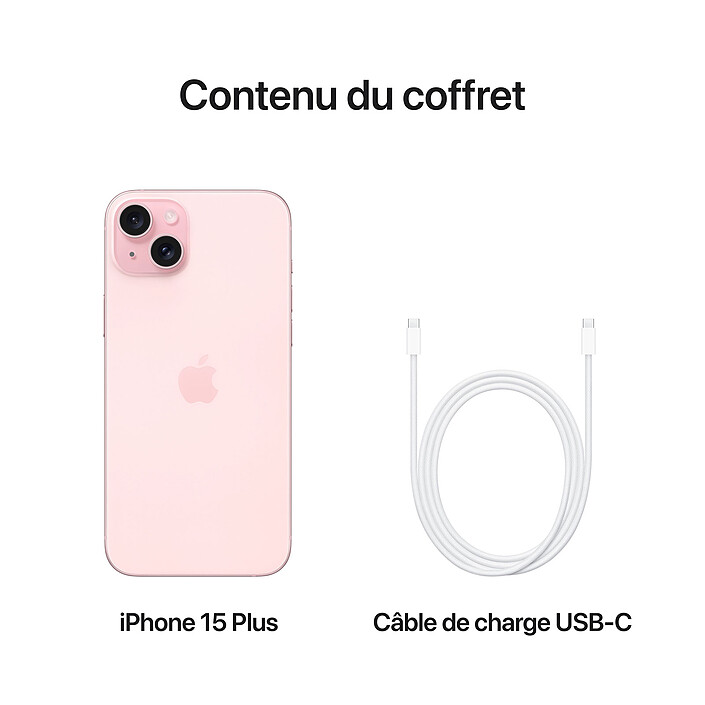 Apple iPhone 15 Plus 256 Go Rose · Reconditionné pas cher