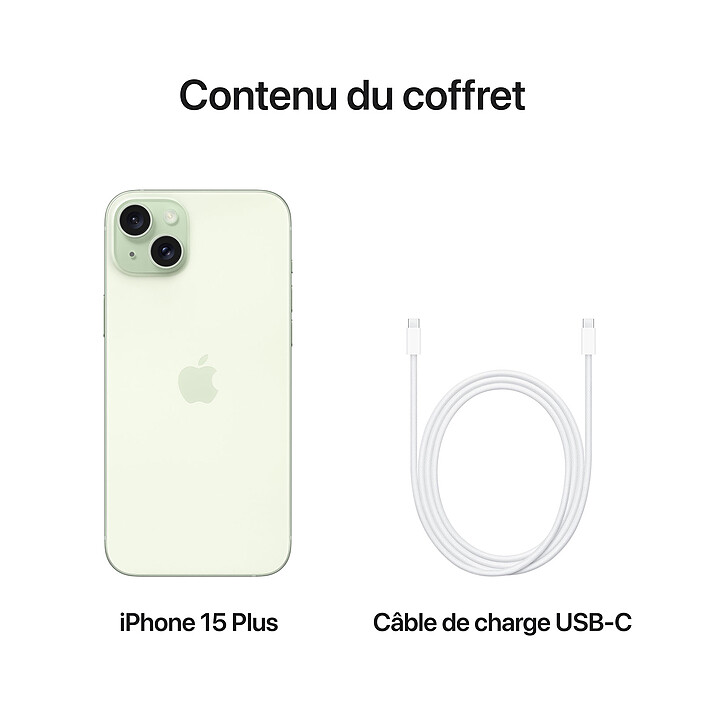 Apple iPhone 15 Plus 128 Go Vert · Reconditionné pas cher