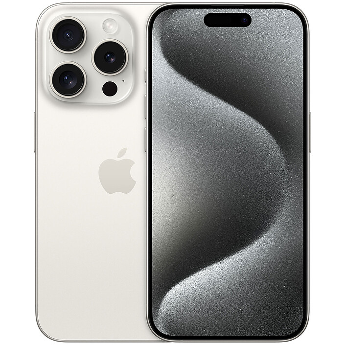 Apple iPhone 15 Pro 128 Go Titane Blanc · Reconditionné