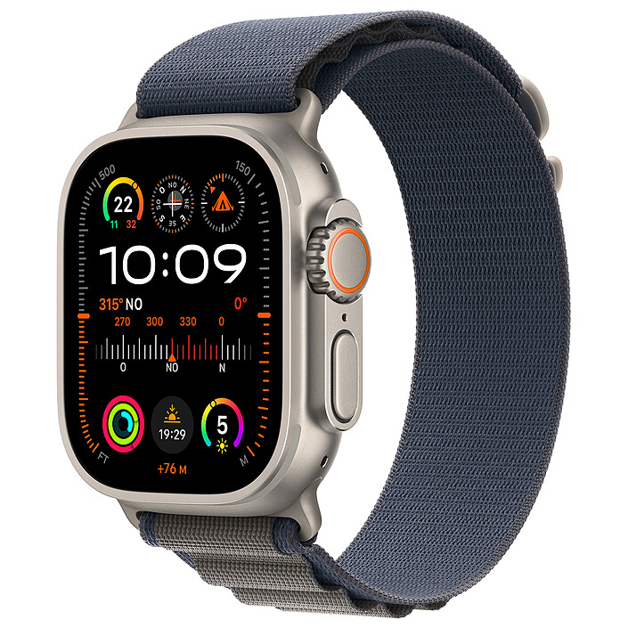 Apple Watch Ultra 2 GPS + Cellular Titanium Case Blue Alpine Loop 49 mm - S