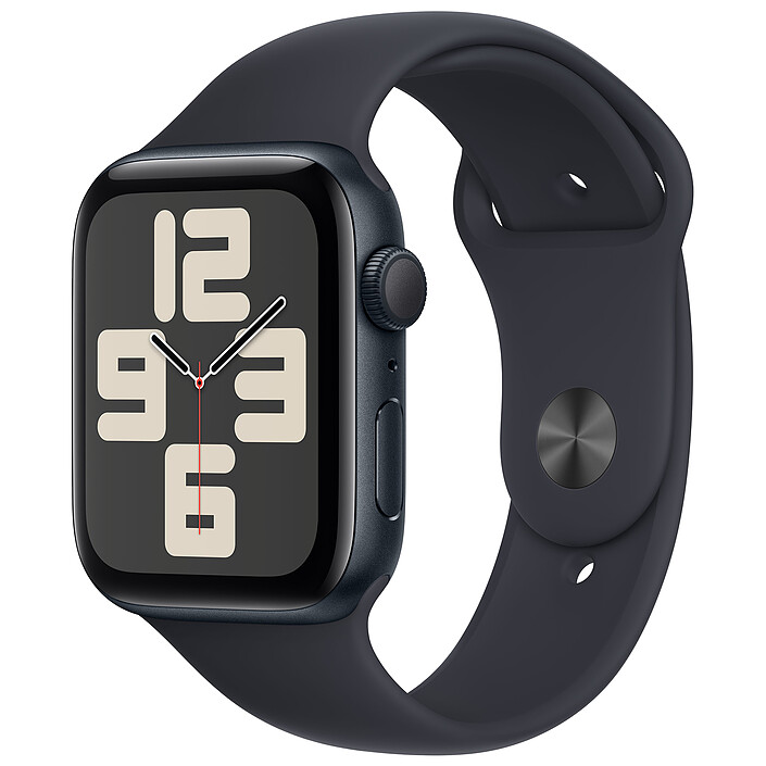 Apple Watch SE GPS + Cellular (2023) Midnight Aluminium Bracelet Sport Band Midnight 44 mm - M/L