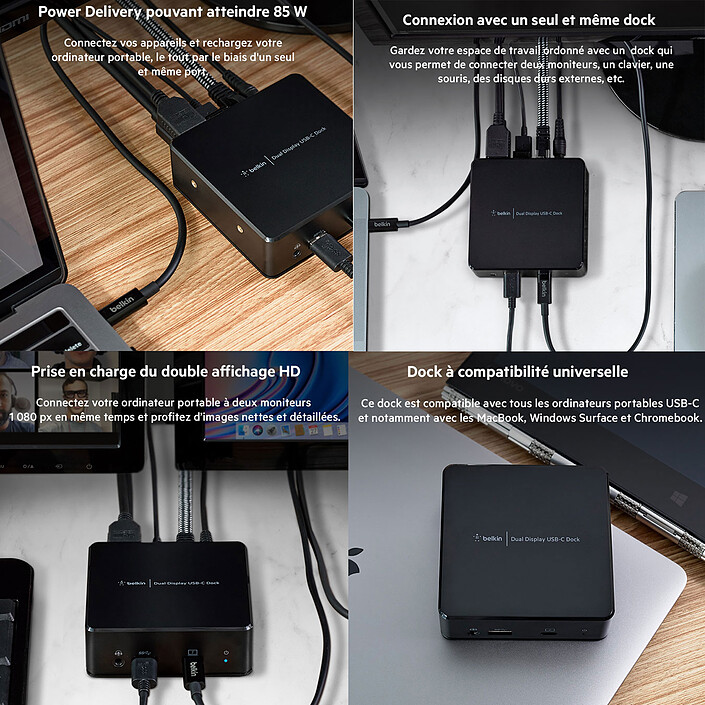 cheap Belkin USB-C Docking Station for 2 HDMI notches with Displaylink