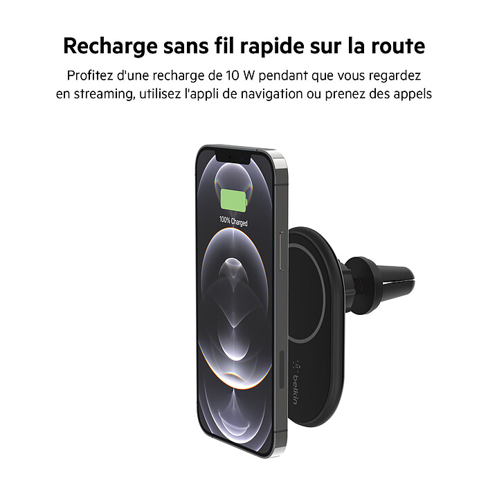 Avis Belkin Support Voiture avec chargeur intégré MagSafe avec allume-cigare (WIC004btBK)