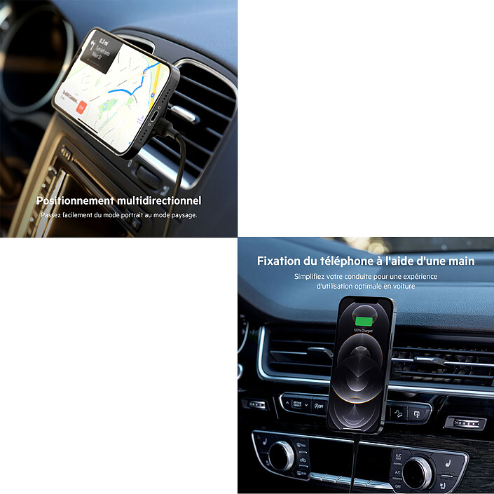 Belkin Support Voiture avec chargeur intégré MagSafe avec allume-cigare (WIC004btBK) pas cher