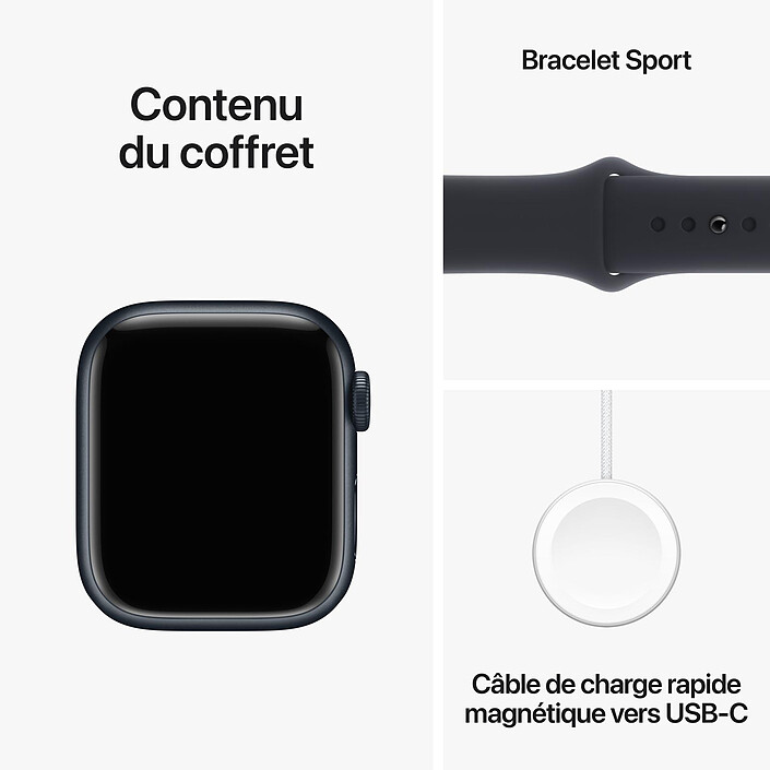 Apple Watch Series 9 GPS Alluminio Midnight Sport Band M/L 41 mm economico