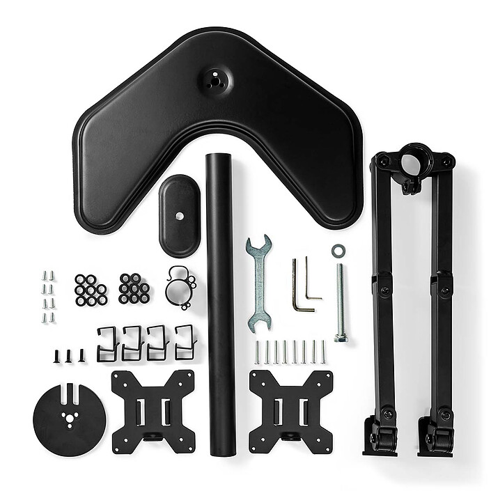 Nedis Socle pour Moniteurs de bureau 32" (2 écrans) pas cher