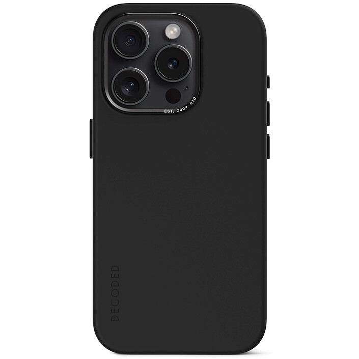 DECODED Silicone Case Black iPhone 15 Pro Max