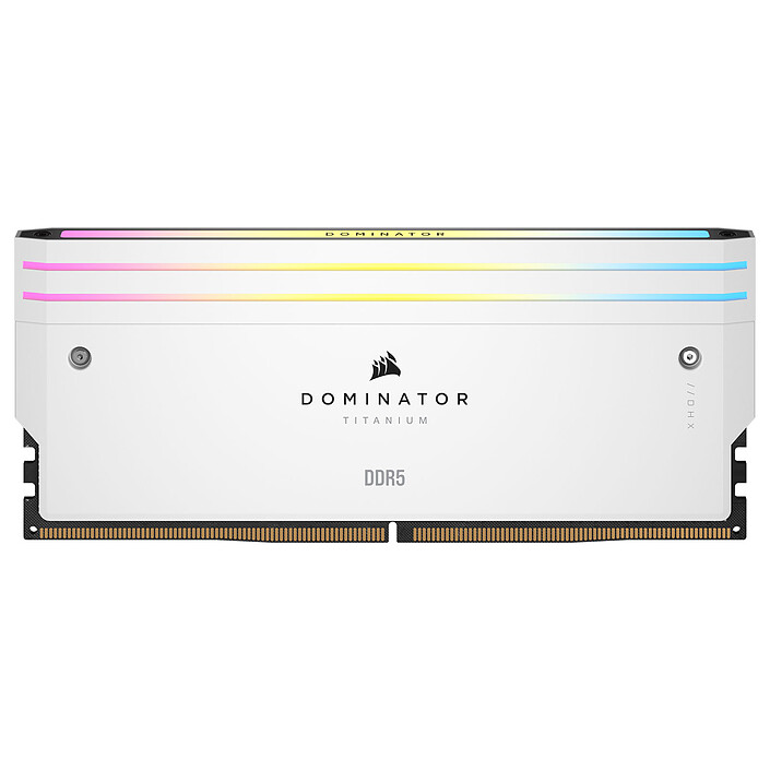 Acheter Corsair Dominator Titanium DDR5 RGB 32 Go (2 x 16 Go) 6000 MHz CL30 - Blanc