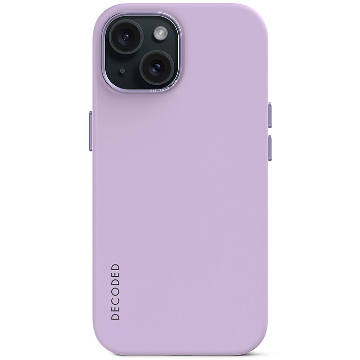 DECODED Coque Silicone Lavande iPhone 15