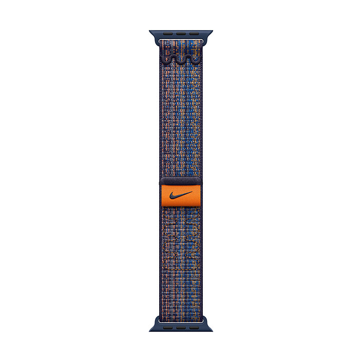 Apple Boucle Sport Nike Game Royal/Orange pour Apple Watch 45 mm