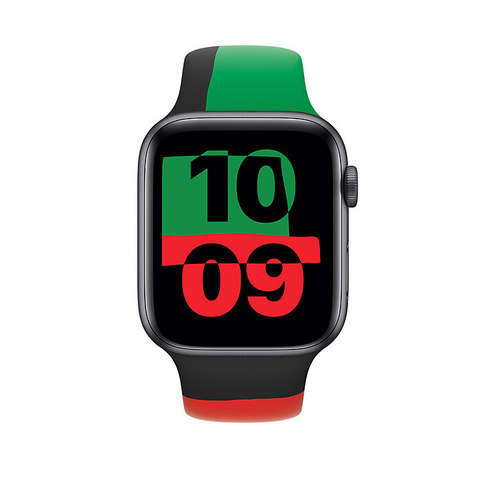 Review Apple Sport Band Black Unity for Apple Watch 44 mm - M/L