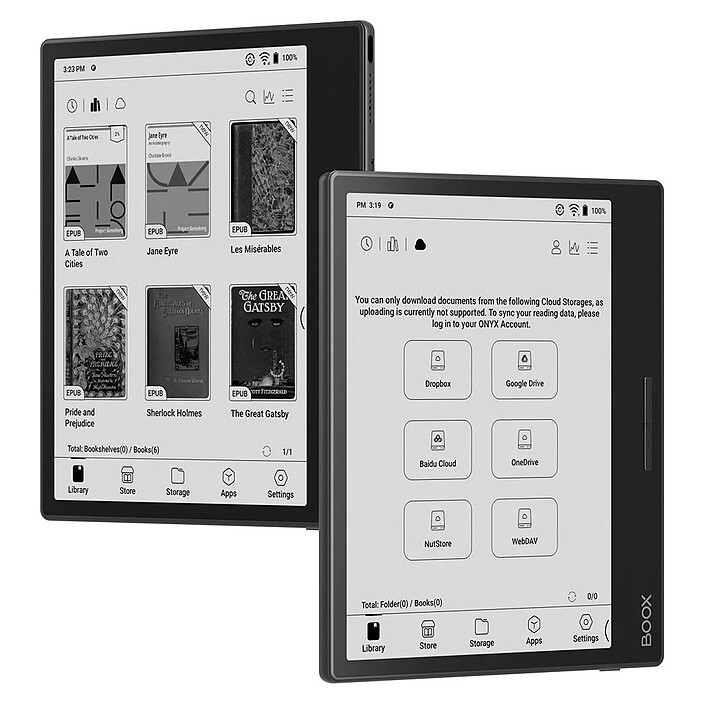 Avis Boox Page 7" + Magnetic Case Cover Noir