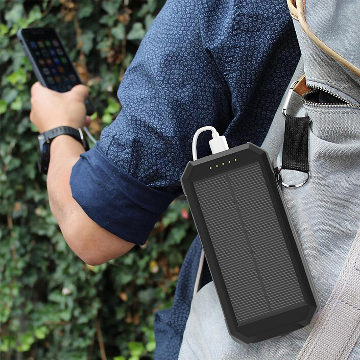 Opiniones sobre Batería solar de reserva Akashi 10000 mAh Negra