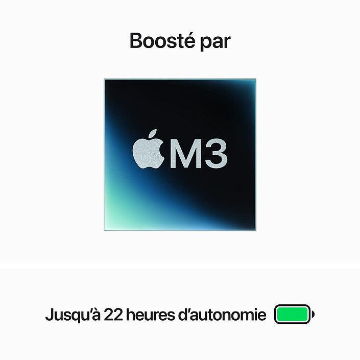 Avis Apple MacBook Pro M3 14" Argent 8Go/1 To (MR7K3FN/A)