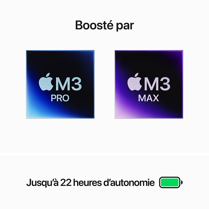 Avis Apple MacBook Pro M3 Pro 16" Noir sidéral 18Go/512 Go (MRW13FN/A)